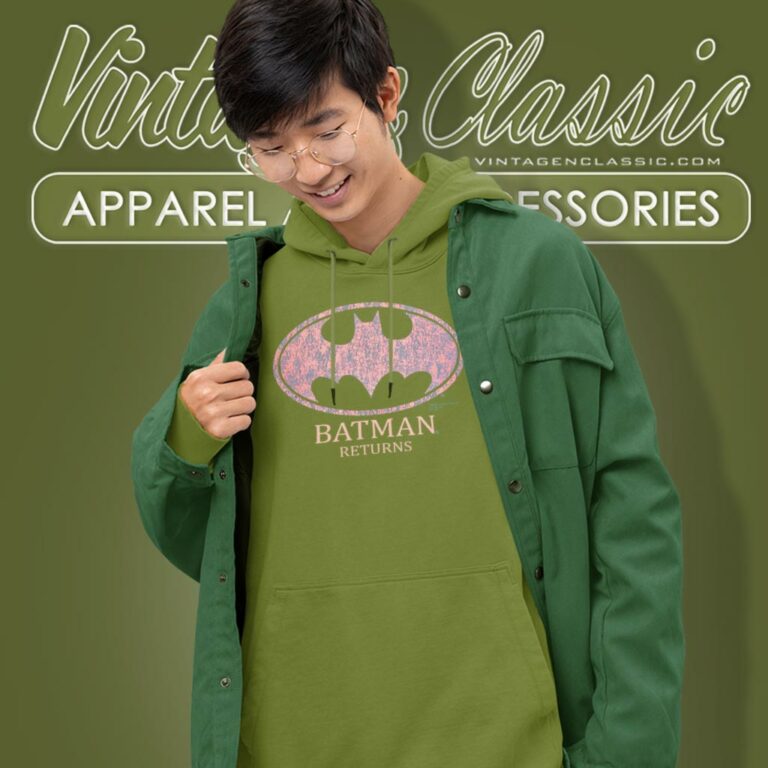 Batman Returns Pink Logo Hoodie Batman Returns Pink Logo Hoodie