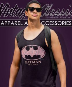 Batman Returns Pink Logo Tank Top Racerback