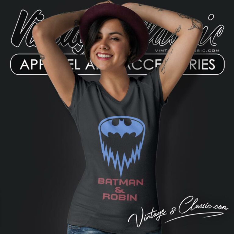 Batman Robin V Neck TShirt Batman Robin V Neck TShirt