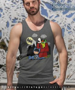 Batman Superman Snoopy Caped Nuts Tank Top Racerback