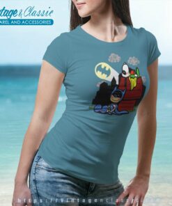 Batman Superman Snoopy Caped Nuts Women TShirt