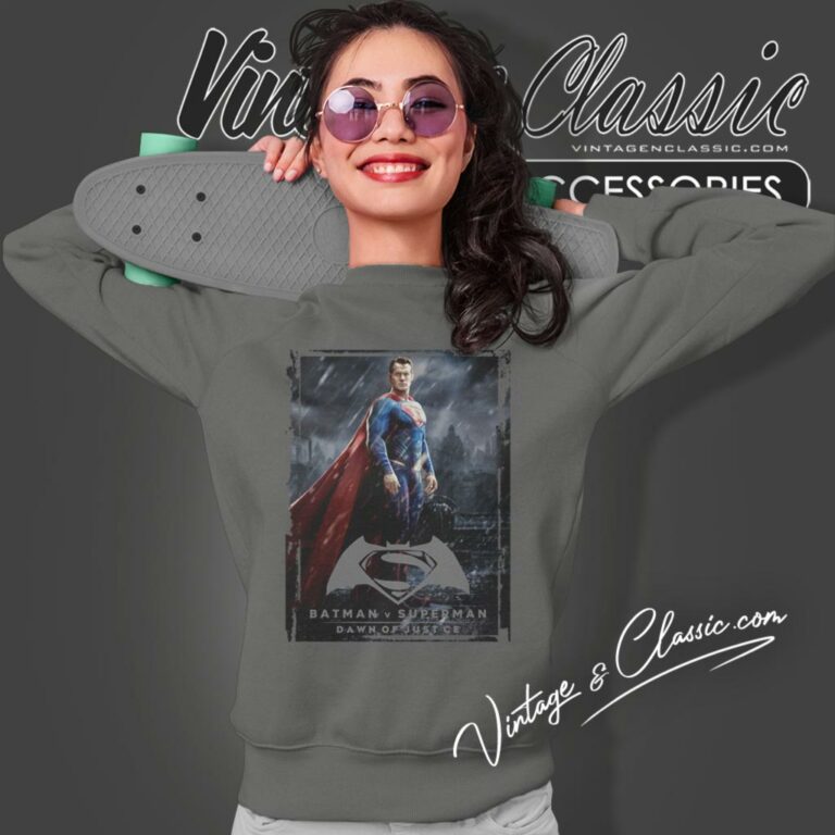 Batman Superman Super Poster Sweatshirt Batman Superman Super Poster Sweatshirt