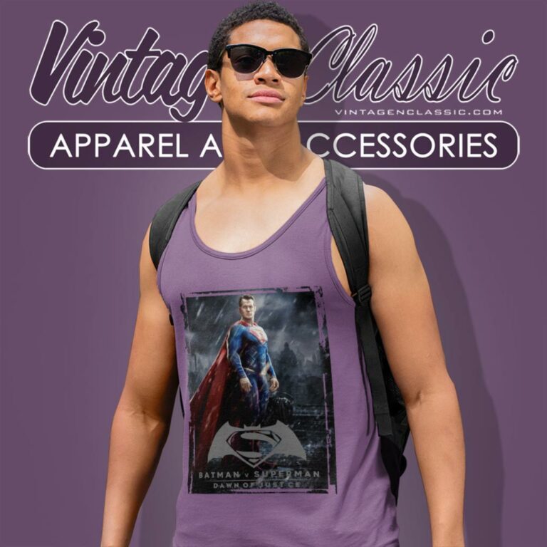 Batman Superman Super Poster Tank Top Racerback Batman Superman Super Poster Tank Top Racerback