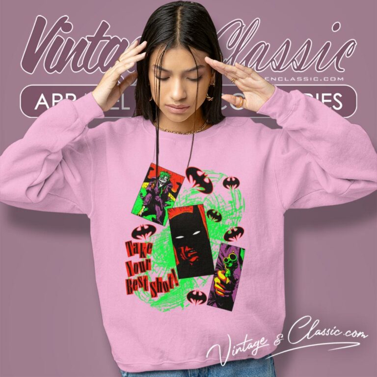 Batman Take Your Best Shot Sweatshirt Batman Take Your Best Shot Sweatshirt