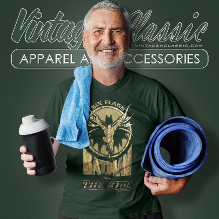 Batman The Ride Six Flags V Neck TShirt Batman The Ride Six Flags V Neck TShirt