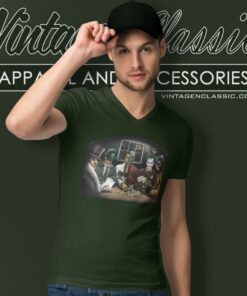 Batman Villains Playing Poker V Neck TShirt