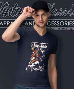 Batman Villains Two Face V Neck TShirt