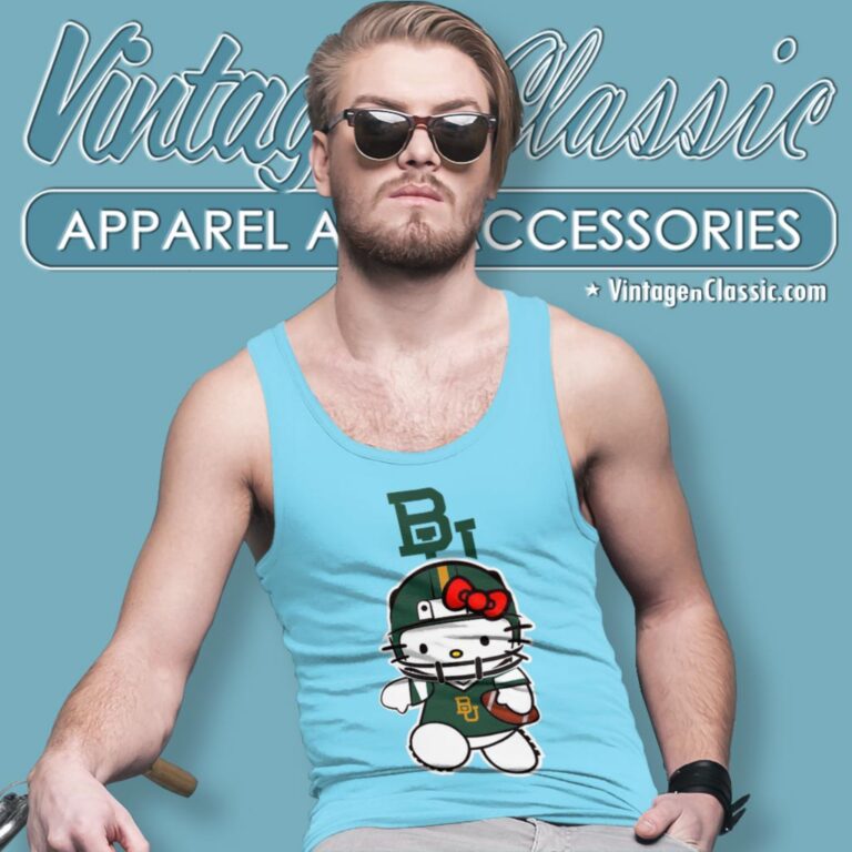Baylor Bears Hello Kitty Tank Top Racerback Baylor Bears Hello Kitty Tank Top Racerback