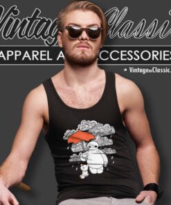 Baymax Patterned Rain Clouds Tank Top Racerback