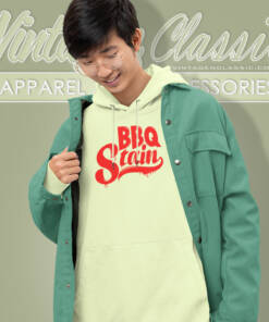 Bbq Stain On White Hoodie