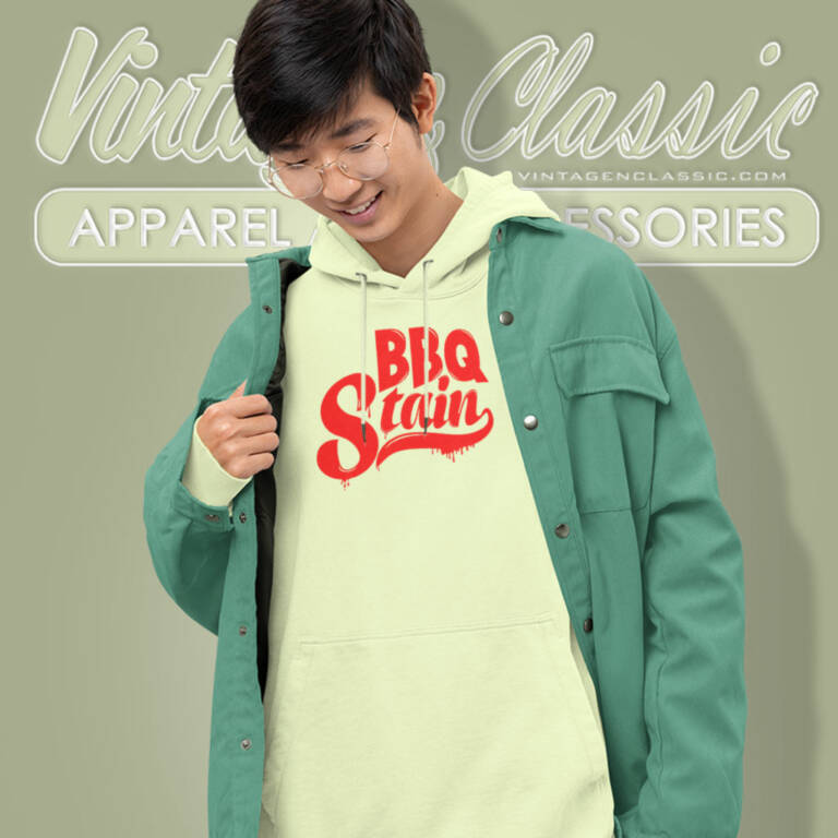Bbq Stain On White Hoodie Bbq Stain On White Hoodie