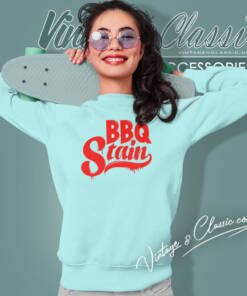 Bbq Stain On White Sweatshirt
