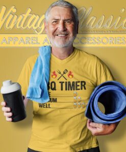 Bbq Timer Barbecue Grilling Beer Drinking V Neck TShirt