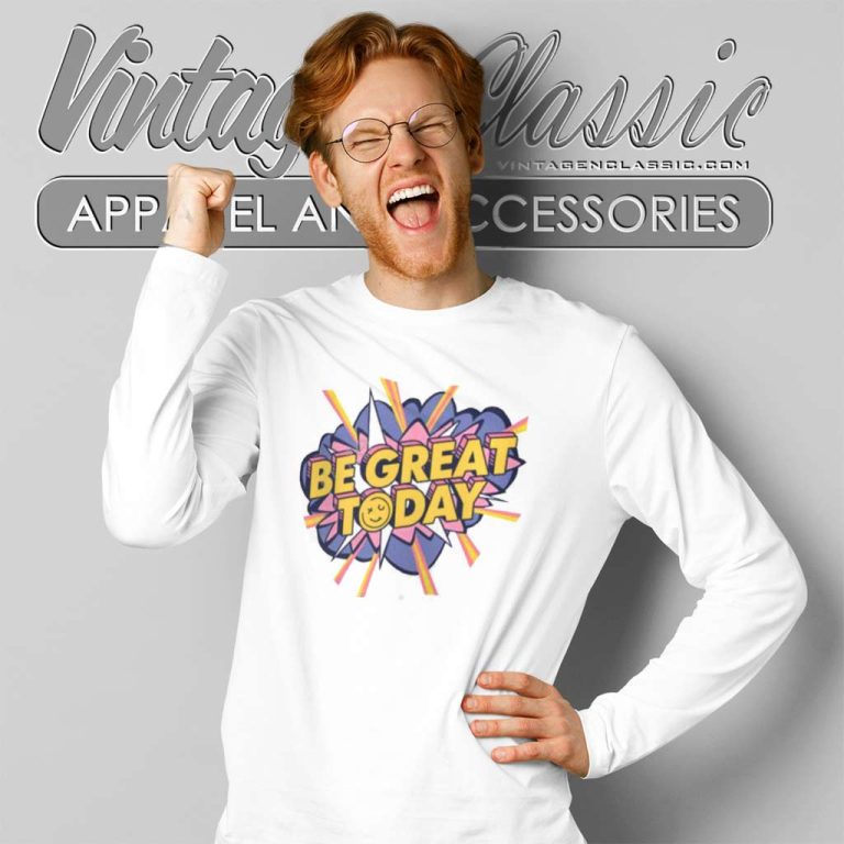 Be Great Today Shirt George Kittle Wearing Be Great Today Long Sleeve Tee Be Great Today Shirt George Kittle Wearing Be Great Today Long Sleeve Tee