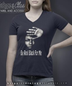 Be Real Black For Me Cleopatra Flack Shirt V Neck TShirt