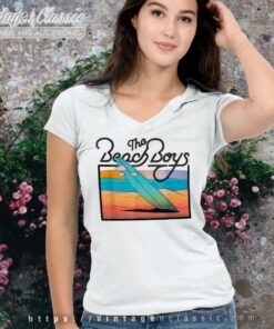 Beach Boys Beach Sunset Vneck 1