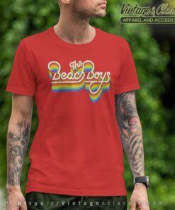 Beach Boys Rainbow Ripple Logo Tshirt
