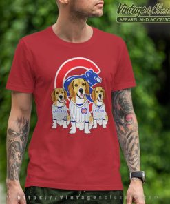 Beagle Dog Chicago Cubs T Shirt