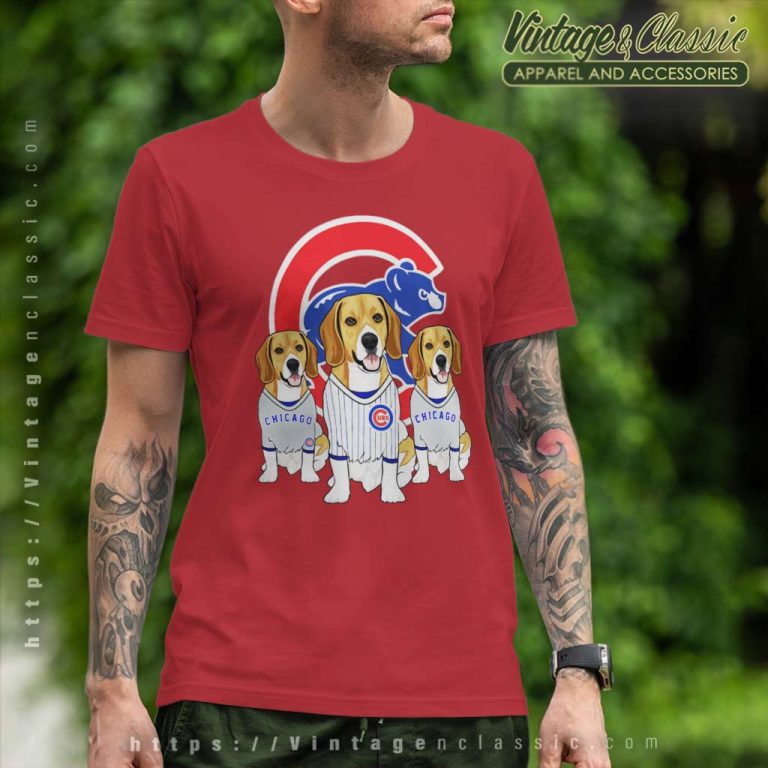 Beagle Dog Chicago Cubs T Shirt Beagle Dog Chicago Cubs T Shirt