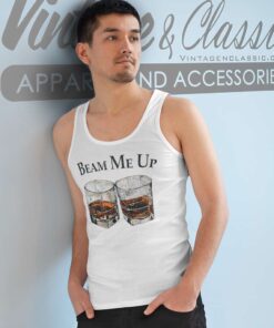 Beam Me Up Jim Whiskey Booze Tank Top Racerback