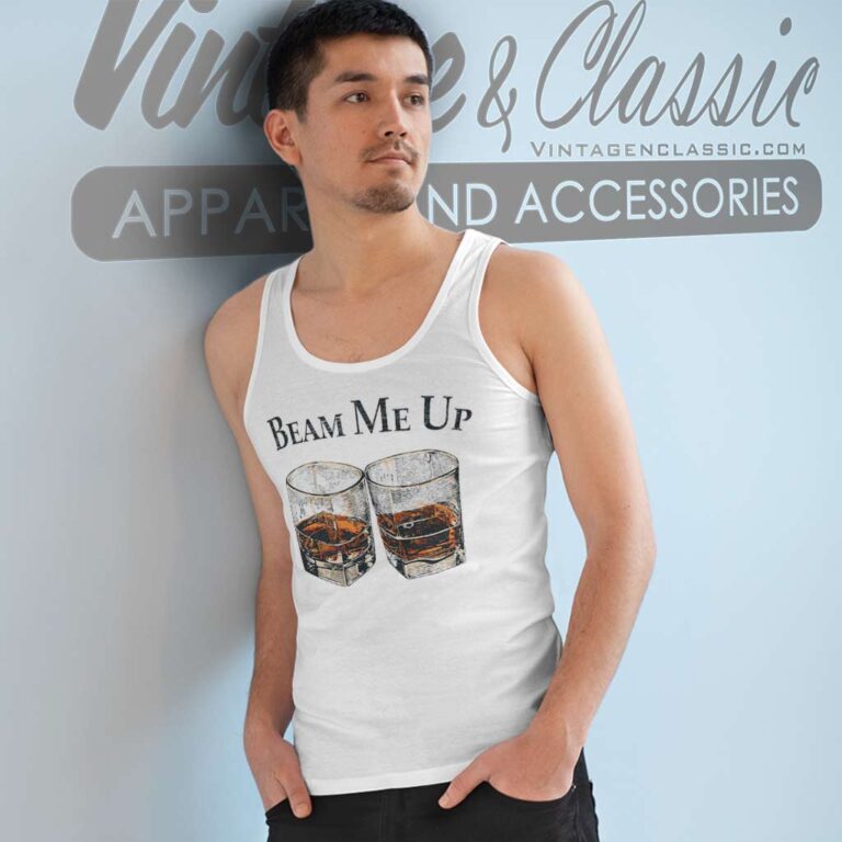 Beam Me Up Jim Whiskey Booze Tank Top Racerback Beam Me Up Jim Whiskey Booze Tank Top Racerback