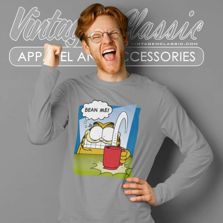 Bean Me Garfield Long Sleeve Tee Bean Me Garfield Long Sleeve Tee