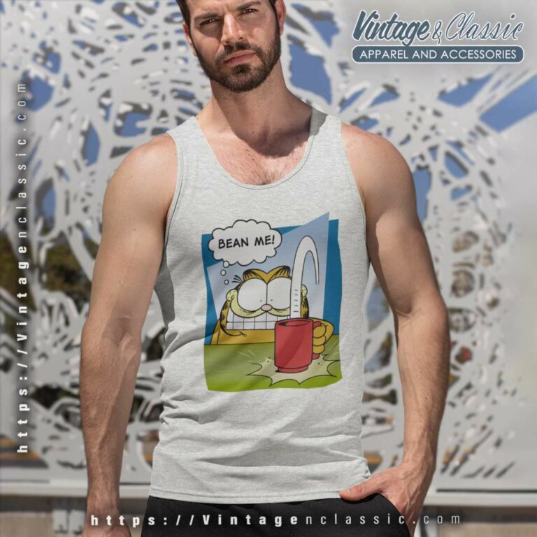 Bean Me Garfield Tank Top Racerback Bean Me Garfield Tank Top Racerback