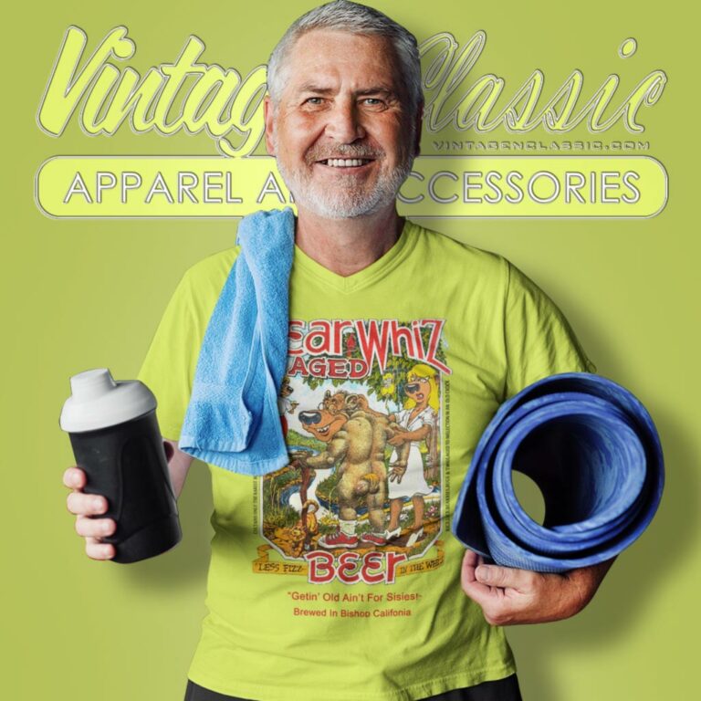 Bear Whiz Beer Brewed In Bishop California V Neck TShirt Bear Whiz Beer Brewed In Bishop California V Neck TShirt