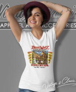 Bear Whiz Light Beer Shirt Taste Filling Less Great V Neck TShirt