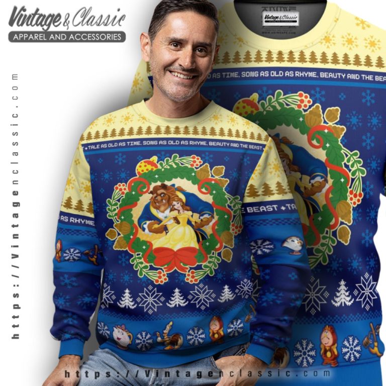 Beauty And The Beast Ugly Christmas Sweater Men Ugly Sweater Beauty And The Beast Ugly Christmas Sweater Men Ugly Sweater