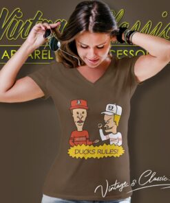 Beavis And Butt Head Anaheim Ducks Rules Shirt 5 Beavis And Butt Head Anaheim Ducks Rules Shirt V Neck TShirt