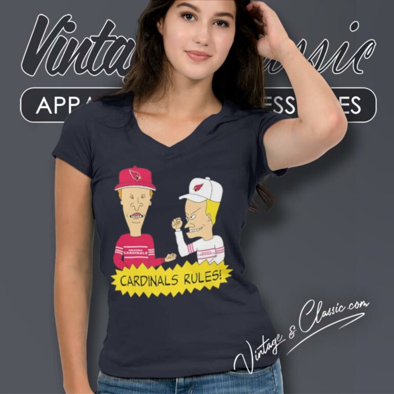 Beavis And Butt Head Arizona Cardinals Rules V Neck TShirt Beavis And Butt Head Arizona Cardinals Rules V Neck TShirt