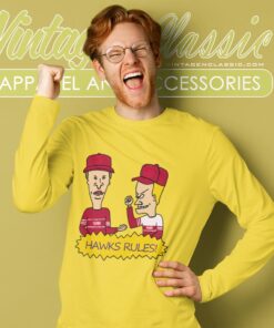 Beavis And Butt Head Atlanta Hawks Rules Shirt 2 Beavis And Butt Head Atlanta Hawks Rules Shirt Long Sleeve Tee