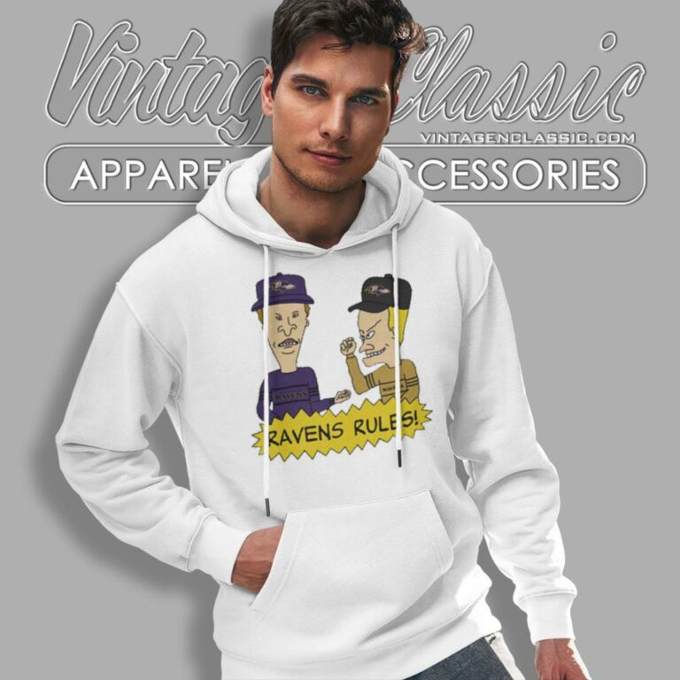Beavis And Butt Head Baltimore Ravens Rules Hoodie Beavis And Butt Head Baltimore Ravens Rules Hoodie
