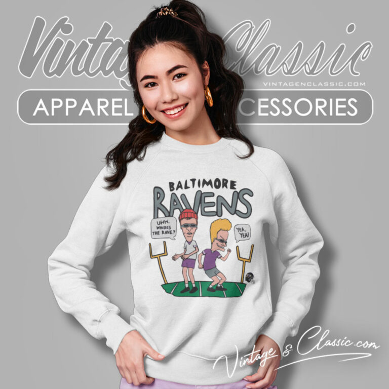 Beavis And Butt Head Baltimore Ravens Sweatshirt Beavis And Butt Head Baltimore Ravens Sweatshirt