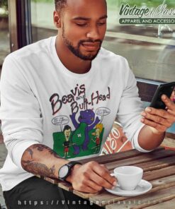 Beavis And Butt Head Barney The Dinosaur Sweatshirt