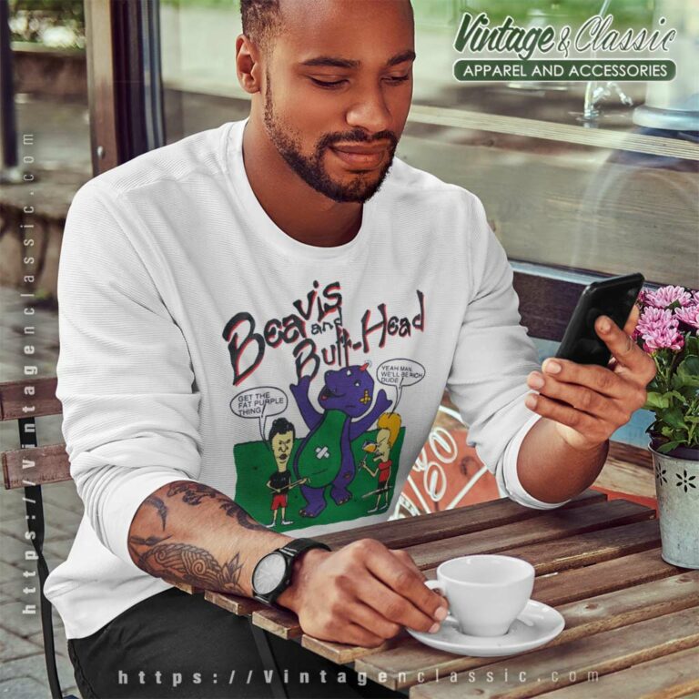 Beavis And Butt Head Barney The Dinosaur Sweatshirt Beavis And Butt Head Barney The Dinosaur Sweatshirt