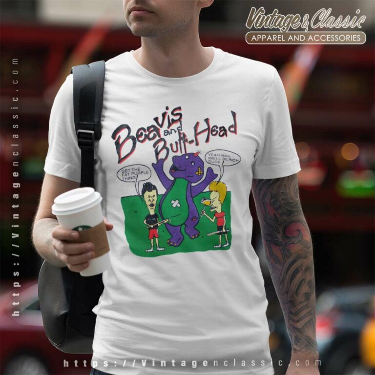 Beavis And Butt Head Barney The Dinosaur T Shirt Beavis And Butt Head Barney The Dinosaur T Shirt