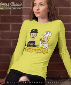 Beavis And Butt Head Boston Bruins Rules Shirt 2 Beavis And Butt Head Boston Bruins Rules Shirt Long Sleeve Tee