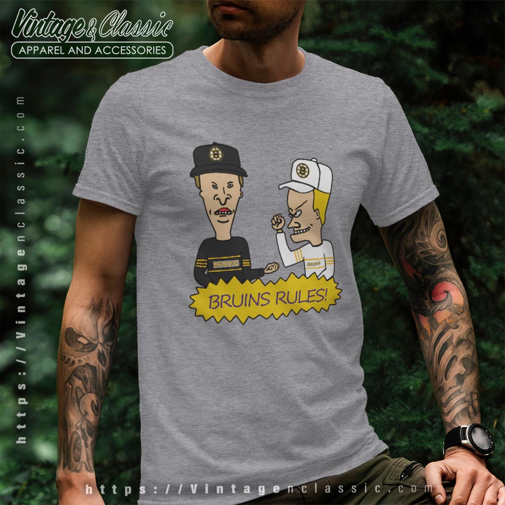 Beavis And Butt Head Boston Bruins Rules Shirt Beavis And Butt Head Boston Bruins Rules Shirt