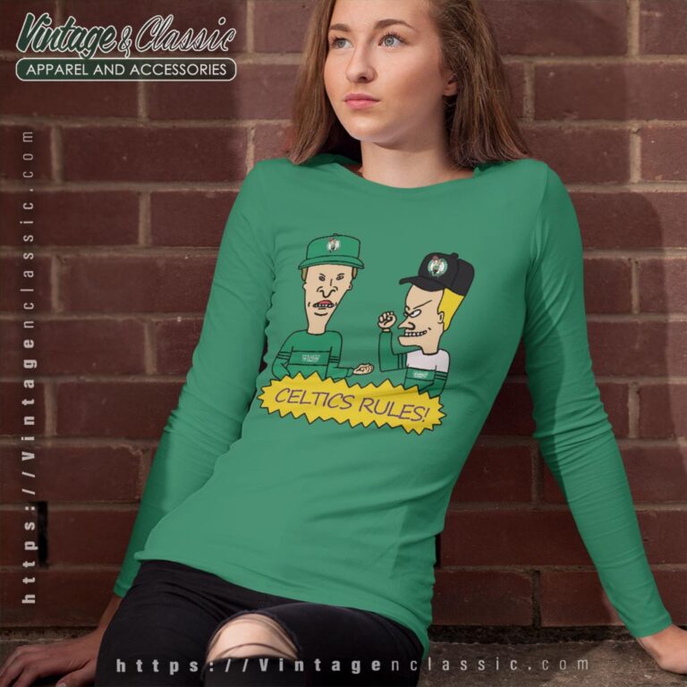 Beavis And Butt Head Boston Celtics Rules Shirt Long Sleeve Tee Beavis And Butt Head Boston Celtics Rules Shirt Long Sleeve Tee