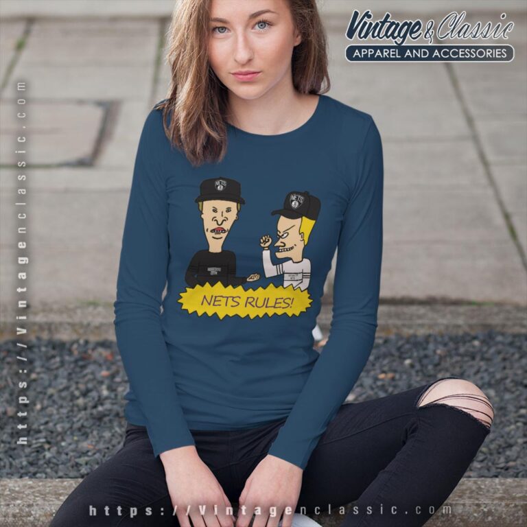 Beavis And Butt Head Brooklyn Nets Rules Shirt Long Sleeve Tee Beavis And Butt Head Brooklyn Nets Rules Shirt Long Sleeve Tee