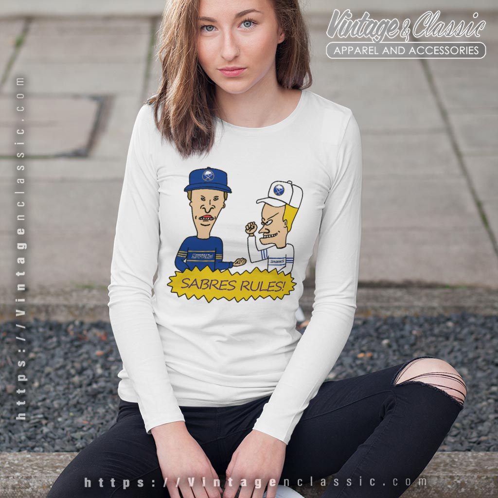 Beavis And Butt Head Buffalo Sabres Rules Shirt Beavis And Butt Head Buffalo Sabres Rules Shirt