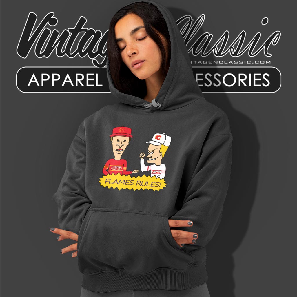 Beavis And Butt Head Calgary Flames Rules Shirt Beavis And Butt Head Calgary Flames Rules Shirt