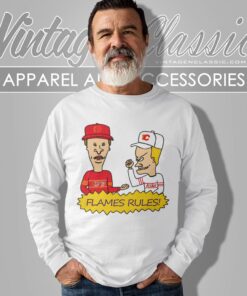 Beavis And Butt Head Calgary Flames Rules Shirt 2 Beavis And Butt Head Calgary Flames Rules Shirt Long Sleeve Tee