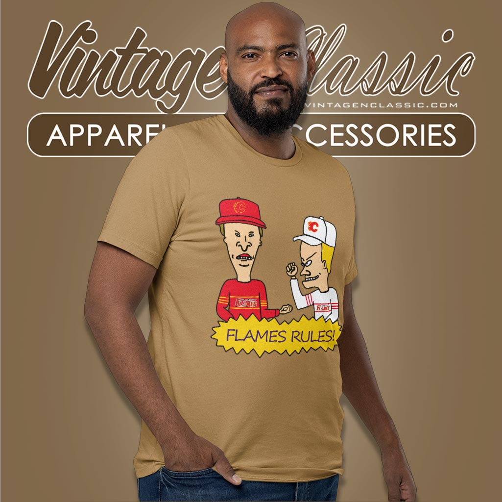 Beavis And Butt Head Calgary Flames Rules Shirt Beavis And Butt Head Calgary Flames Rules Shirt