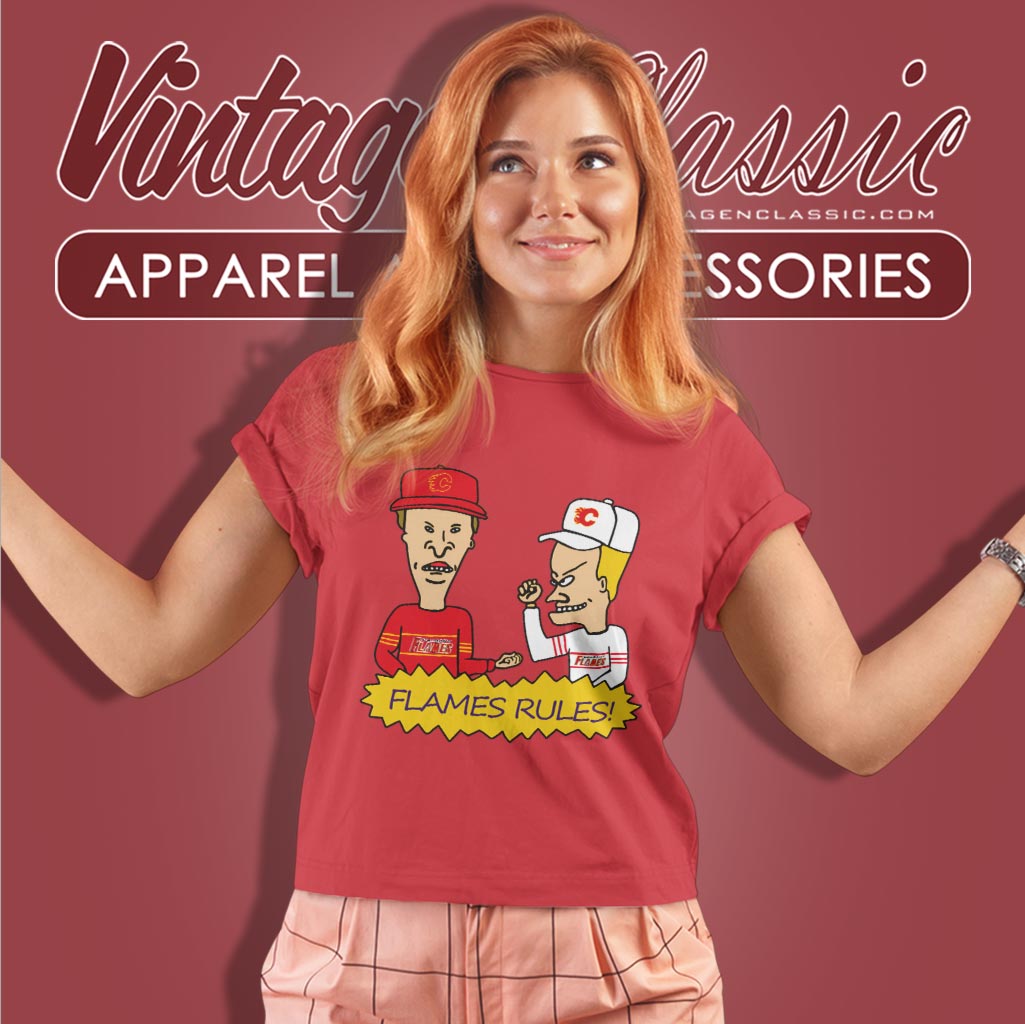 Beavis And Butt Head Calgary Flames Rules Shirt Beavis And Butt Head Calgary Flames Rules Shirt