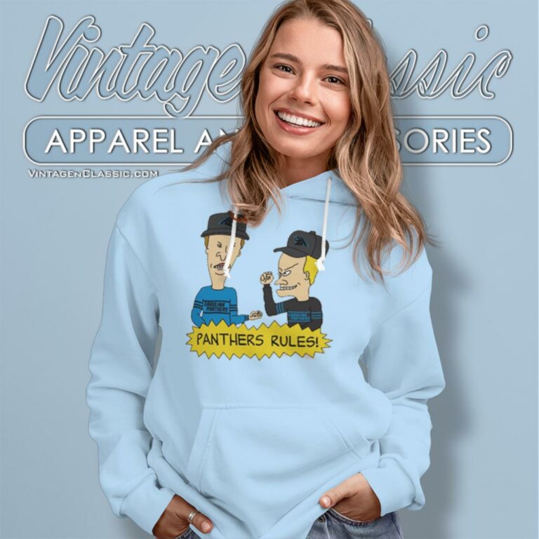 Beavis And Butt Head Carolina Panthers Rules Hoodie Beavis And Butt Head Carolina Panthers Rules Hoodie