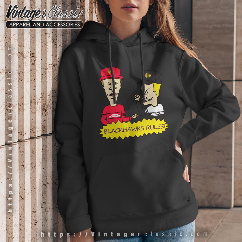 Beavis And Butt Head Chicago Blackhawks Rules Shirt Beavis And Butt Head Chicago Blackhawks Rules Shirt