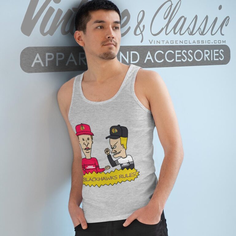 Beavis And Butt Head Chicago Blackhawks Rules Shirt Tank Top Racerback Beavis And Butt Head Chicago Blackhawks Rules Shirt Tank Top Racerback